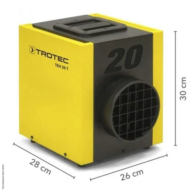 Aérotherme électrique mobile 2,5 kW Trotec TEH 20 T pour chantier