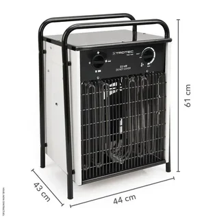 Riscaldatore elettrico 22kW TROTEC TDS 100 trifase per grandi spazi