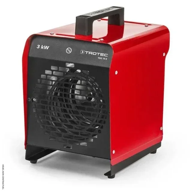 Aérotherme électrique portable Trotec TDS 19 E 2000W rouge