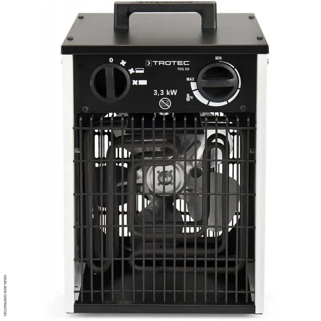 Aquecedor Elétrico de Parede Trotec TDS 20 - Aquecimento Profissional 2kW
