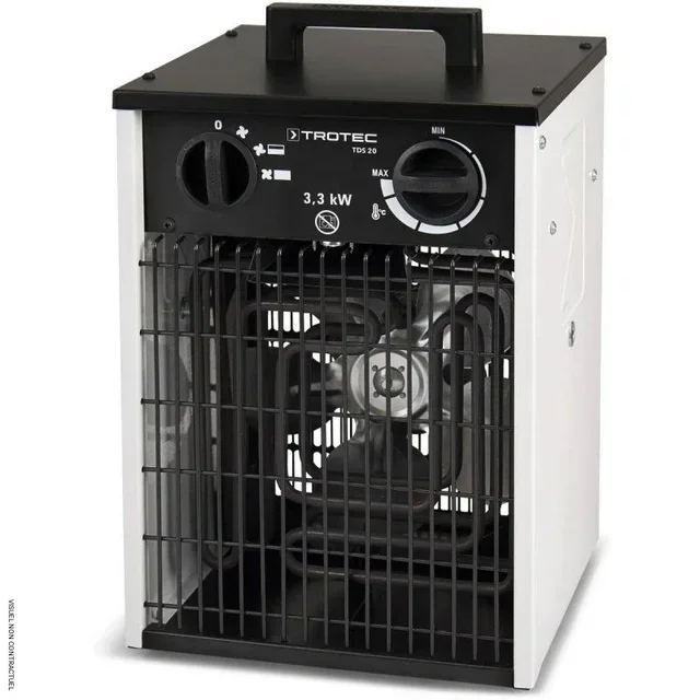 Aquecedor Elétrico de Parede Trotec TDS 20 - Aquecimento Profissional 2kW