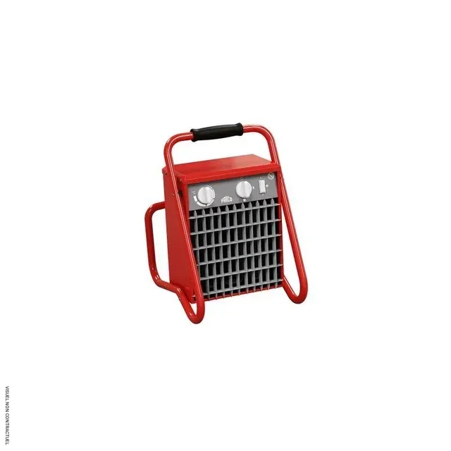 Calentador Eléctrico Portátil TIGER TIG31 3kW FRICO - Calefactor Industrial Profesional Rojo