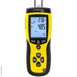 TA400 TROTEC Anemometer Pitot Tube Calibration Certificate Wind Speed Meter Air Flow Measurement