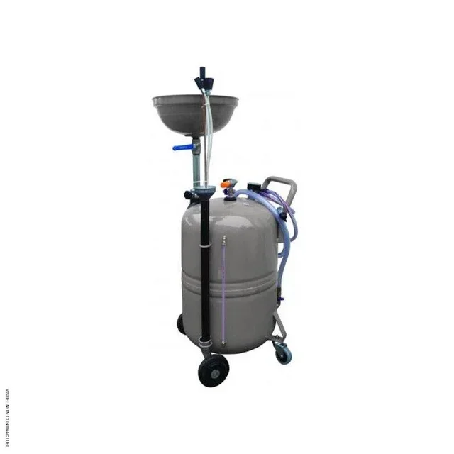 Aspirateur huile de vidange CEMO 80L professionnel - Récupérateur lubrifiants avec sondes et jauge niveau