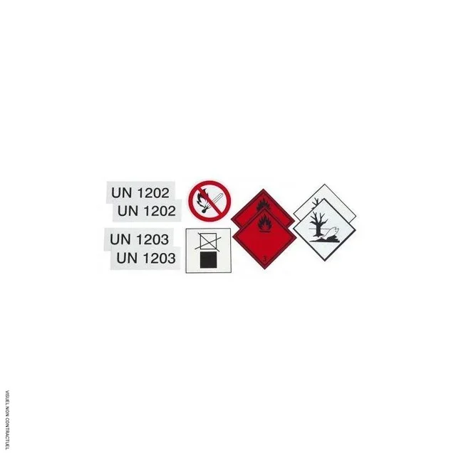 Autocollants ADR CEMO - Kit signalisation danger transport matières dangereuses