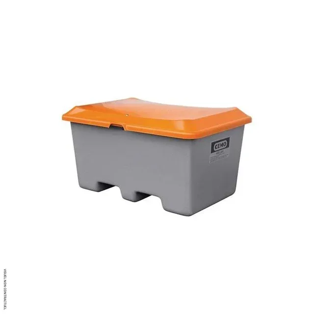Bac à sel PFV PLUS3 400L fourches CEMO stockage sel granulats