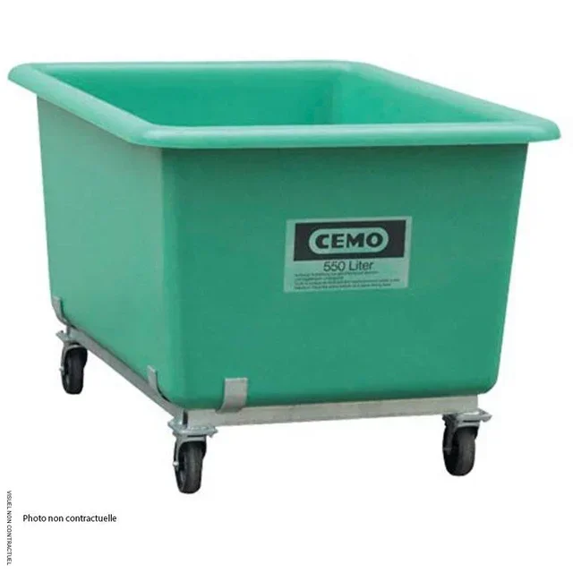 Bac rétention PFV 550L mobile CEMO - Stockage huiles et produits chimiques