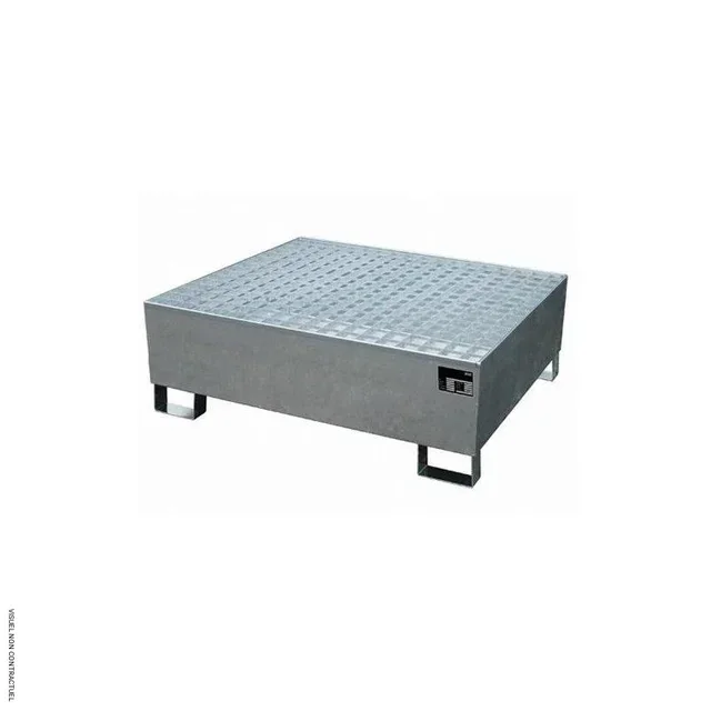 Bac rétention acier galvanisé 440L CEMO SW4-440 huiles essence
