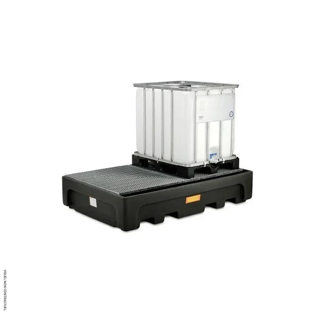 Bac rétention CUBI-PE 1100/2 avec caillebotis acier galvanisé CEMO