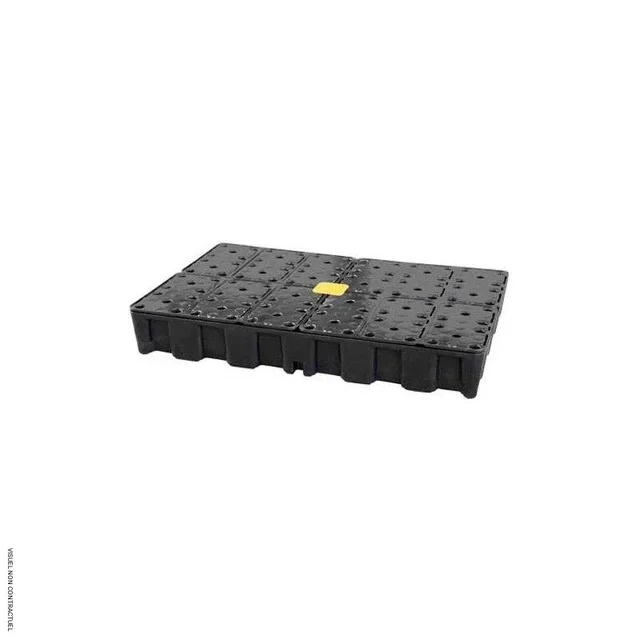 Bac rétention 120L PEHD modulaire avec caillebotis CEMO