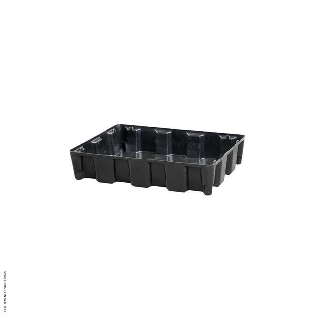 Bac rétention modulaire 60L PEHD CEMO sans caillebotis pour stockage sécurisé produits chimiques