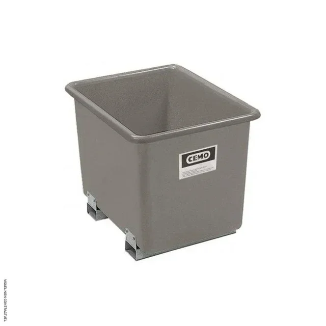 Bac rétention PFV 1100L CEMO fourreaux acier galvanisé manutention
