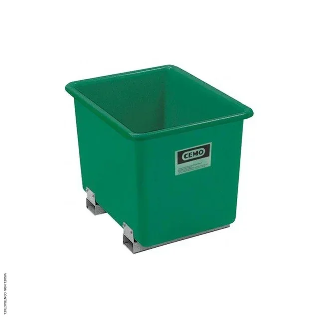 300L CEMO PE Auffangwanne mit Gabelstaplertaschen für Öle und Chemikalien