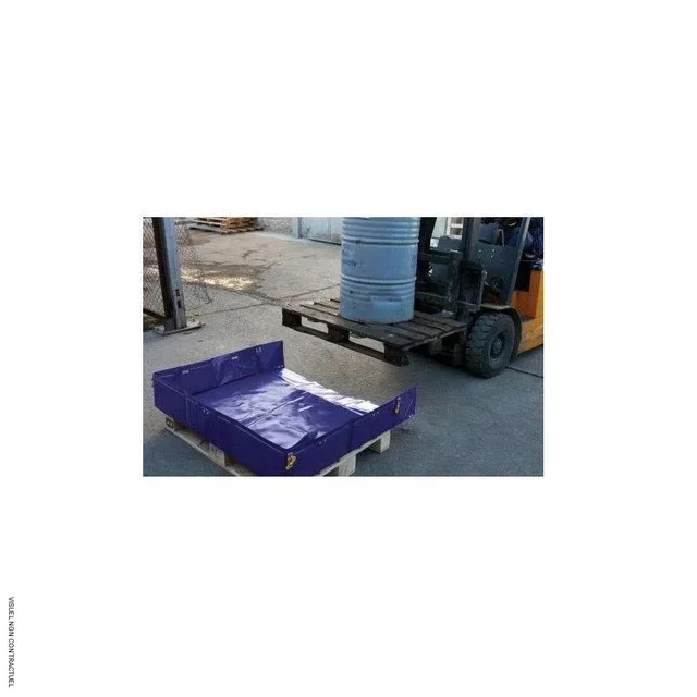 Bac rétention souple CEMO 8/12 pour 2 à 4 fûts - PES/PVC
