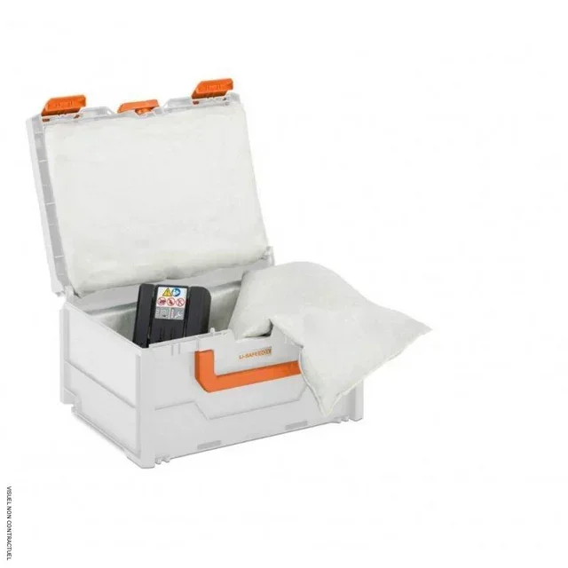 Box anti-feu batteries lithium Li-Safe 2-S CEMO 5kg ADR PEHD