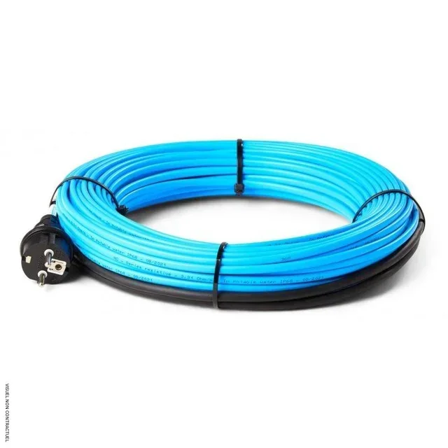 Câble chauffant AquaSafe 10W anti-gel tuyaux 1m intérieur/extérieur HEATCOM