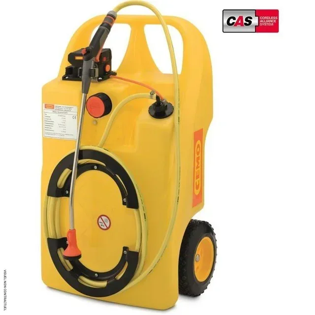 Carrinho de Rega 60L CEMO Centri SP30 18V - Bomba Silenciosa Todo Terreno