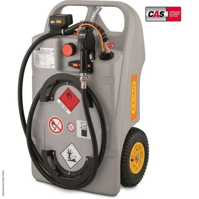 Carro gasóleo 60L Centri SP30 bomba 12V cargador batería ADR CEMO
