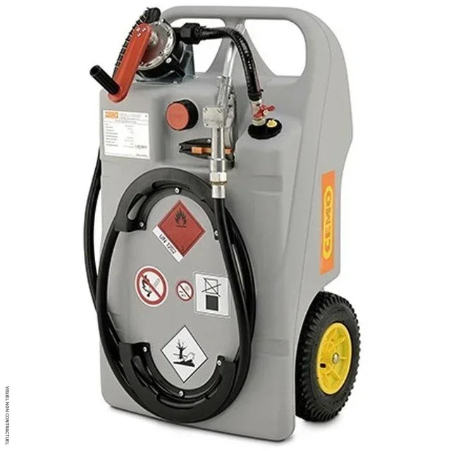 Caddy ravitailleur gasoil 100L pompe manuelle rotative CEMO