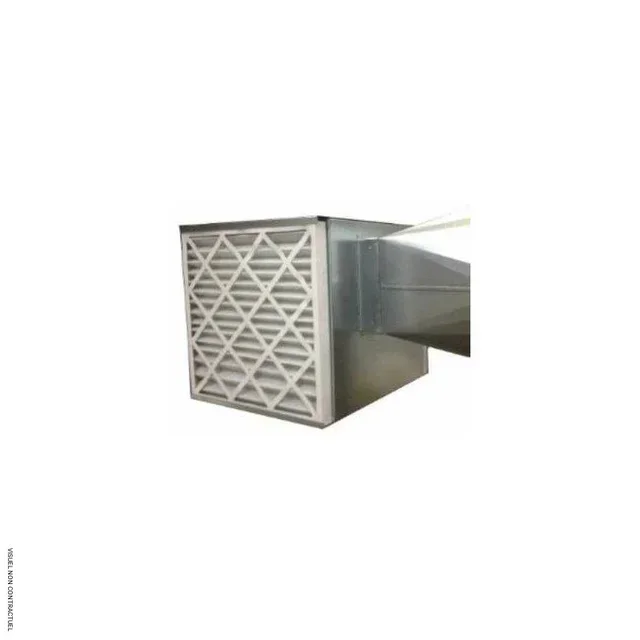 Caja filtrante aire caliente estufa leña 50 kW ECOPOLY - Filtro red aire