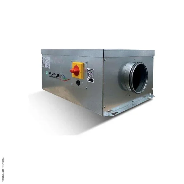 Caisson VMC isolé 125mm Minimax CMISO125 Axelair - isolation laine de verre