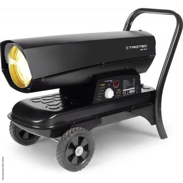 20kW Diesel Oil Fired Heater Trotec IDX 20 D - Portable Construction Site Heating