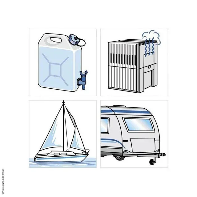 Cartouche antigerme SecoSan 30L Trotec ion argent pour réservoir eau