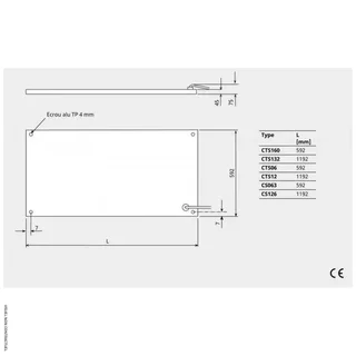 FRICO CTS320-12 320W Calefactor Radiante de Techo - Panel Calefactor Eléctrico de Aluminio