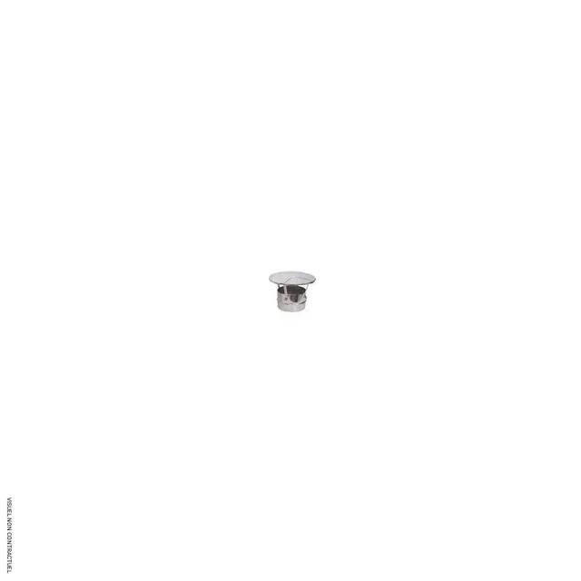 Sombrero deflector de lluvia acero inoxidable Ø150mm SPLUS campana ventilación inox