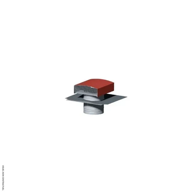 Chapeau de toiture Ø315 mm couleur tuile S&P CT315 ventilation