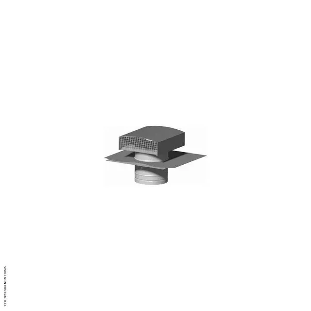 Chapeau de toiture CT 315 ardoise 315 mm S&P ventilation
