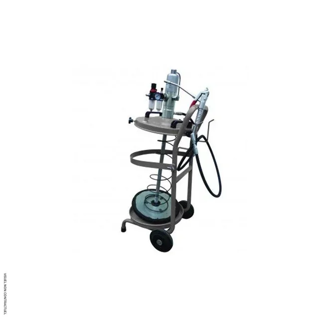 CEMO Schmierfettwagen pneumatische Pumpe 45:1 50-60 kg professionell
