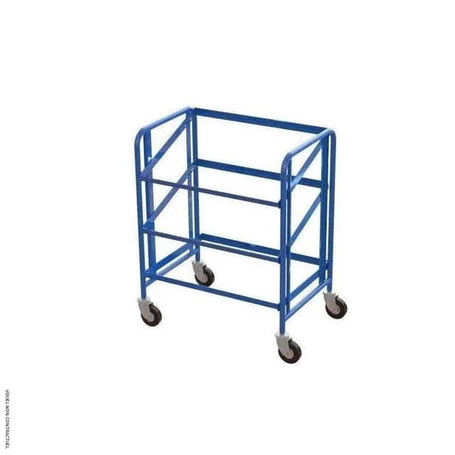 Chariot porte-bacs 3 niveaux inclinables MANUEST sans bacs