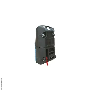 PE double-walled dispensing trolley 250L with CEMO retention
