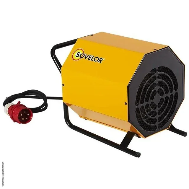 Chauffage chantier électrique 400V Sovelor C5 mobile triphasé