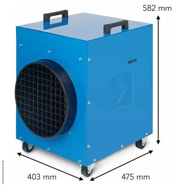 Aquecedor Elétrico Trifásico 18kW TDE 95 V2 Trotec Obra Profissional