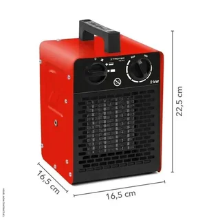 TROTEC TDS 10 C 2kW Electric Ceramic Heater - Construction Site Workshop Greenhouse