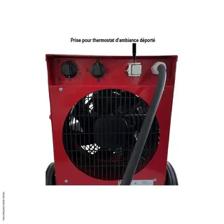 Chauffage électrique mobile 18kW DANIA VK18 gainable sur roues - INELCO
