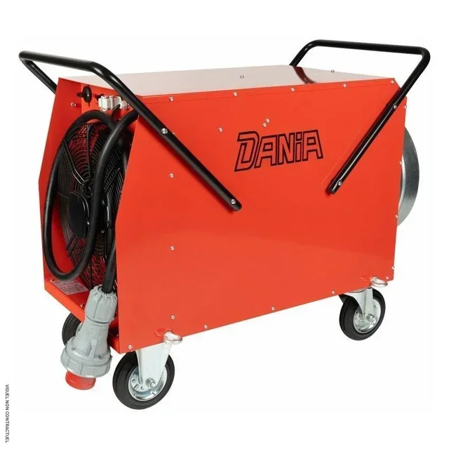 Mobile electric heater 30kW ductable DANIA VK 30 INELco on wheels