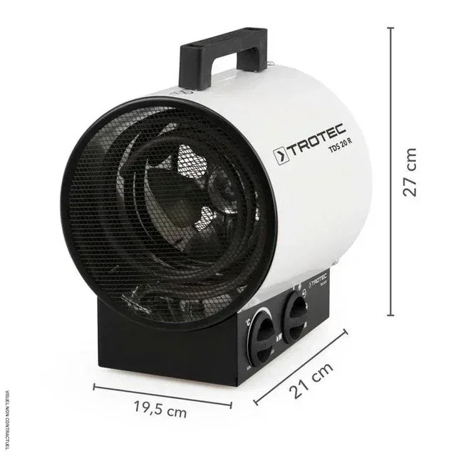 Chauffage électrique soufflant Trotec TDS 20 R 3kW portable