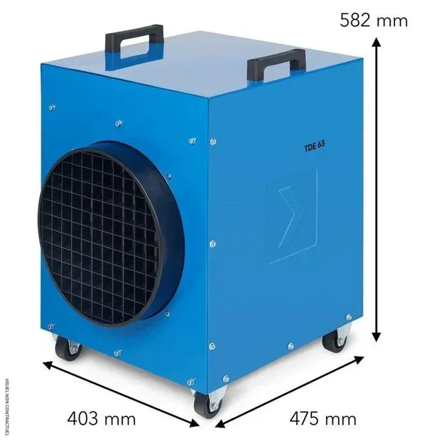 Chauffage électrique triphasé Trotec TDE 65 V2 18 kW chantier professionnel