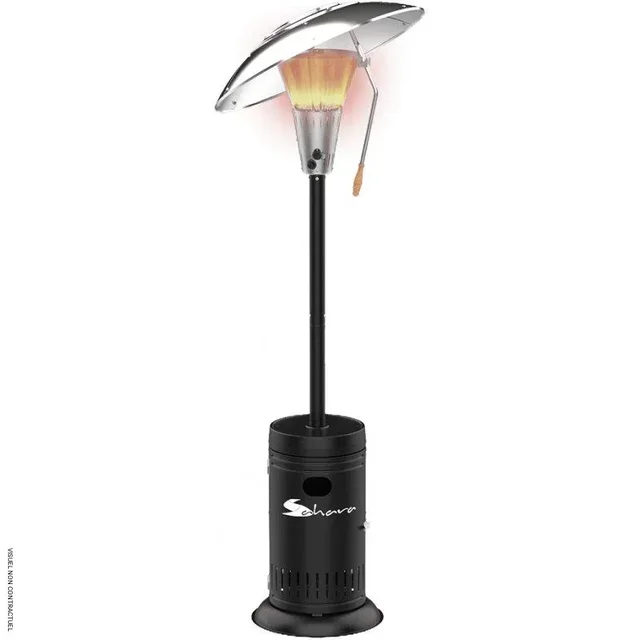 Chauffage extérieur gaz Sahara 13kW noir VELTRON - Parasol chauffant terrasse