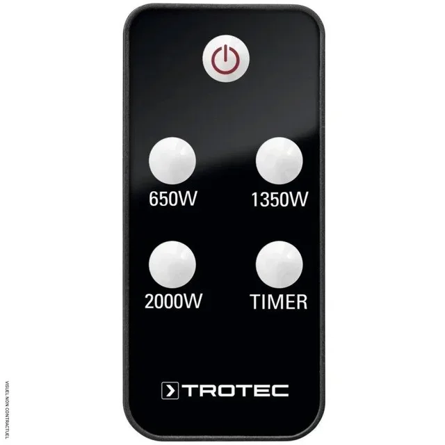 Chauffage extérieur infrarouge sur pied 2000W TROTEC IRS 2000 E Low Glare IP34 télécommande