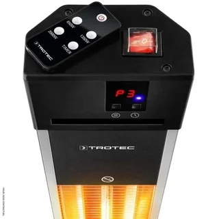Chauffage extérieur infrarouge sur pied 2000W TROTEC IRS 2000 E Low Glare IP34 télécommande