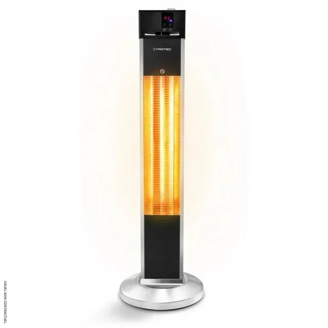 Chauffage extérieur infrarouge sur pied 2000W TROTEC IRS 2000 E Low Glare IP34 télécommande