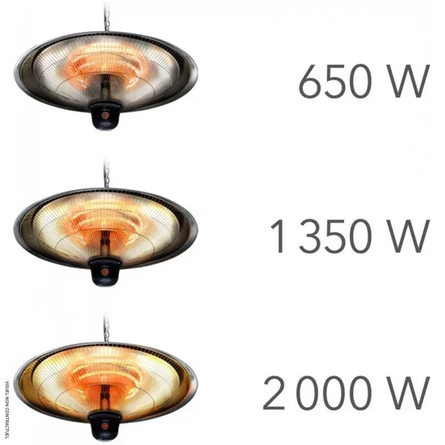 Außenbereich Hängende Heizung 2000W Infrarot TROTEC IR 2000 SC Terrasse