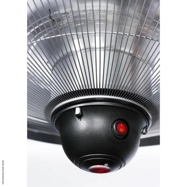 Chauffage extérieur suspendu UFO 2100W LED noir VELTRON - Terrasse et jardin