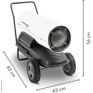 Riscaldatore a Gasolio Trotec IDE 30 D - Cannone Aria Calda 30kW Professionale su Ruote