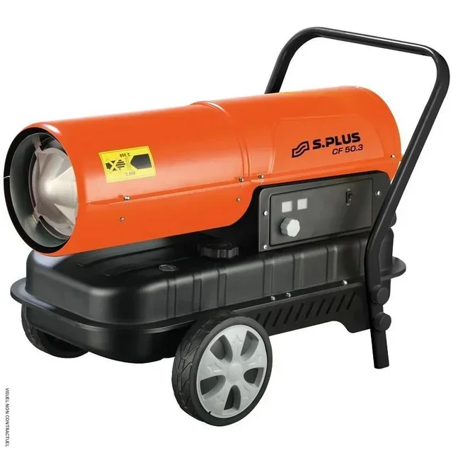 Chauffage fioul mobile SPLUS CF 50.3 - 50 kW - 9h autonomie - Industriel