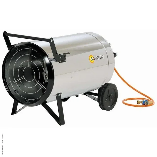 Chauffage gaz mobile Sovelor GP110 AI 10kW allumage automatique